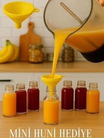 Resim 6 Adet Şeffaf Cam Shot Şişesi Sızdırmaz Gümüş Metal Kapaklı Kolonya Koku Süs Çok Amaçlı Şişe 30ml 