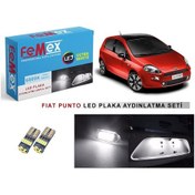 Resim Fiat Punto Led Plaka Aydınlatma Ampul Seti Femex Parlak Beyaz 