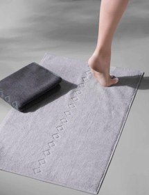 Resim Oscuro X Bathmat Space - 50x75 cm Ayak Havlusu - Açık gri - Antrasit 
