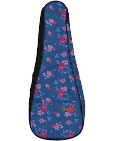Resim Wagon 03 Serisi Soprano Ukulele Çantası - Hibiskus Mavi 