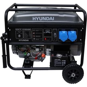 Resim Hyundai HHY12000E Benzinli Jeneratör 10 Kw Monofaze Marşlı 27L Bakır Sargı 2X32A 