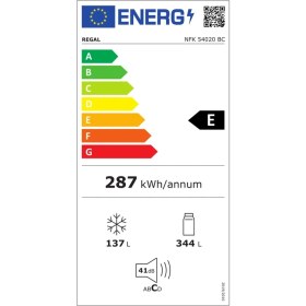 Resim Regal NFK 54020 BC 487 Lt No-Frost Buzdolabı 