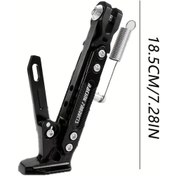 Resim Dashanshop Mavi Ayarlanabilir Motosiklet Üçlü Ağaç Şase - Çift Delikli, Alüminyum, Kaymaz Ayaklık 