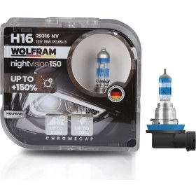 Resim H16 Halojen Ampul Nv +%150 Fazla Işık ve %20 Beyaz Işık 12V 19W 29316NV 