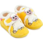 Resim Kuzucuklu Çocuk Panduf Kreş Ev Okul Ayakkabısı Sarı 