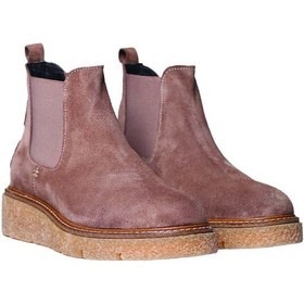 Resim Taupe Bot Kadın Nantes-sy Toni Pons Splıt Leather Ankle Boot Wıth Sıde Elastıcs Kahve 