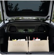 Resim Dashanshop 2 Adet Bej Keçe Depolama Sepeti Katlanır Taşınabilir Oyuncak Araç Organizasyon 