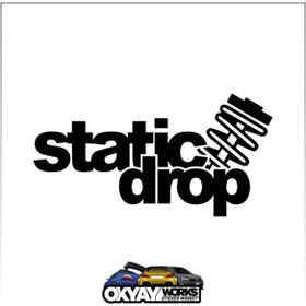 Resim OkyayWorks Static Drop Sticker - Siyah 