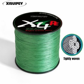 Resim XISUIPEY Yeşil 4-Strand Örgülü Olta - 300m/500m Ana Hattı Ultra Güçlü Çekiş Gücü ile, Tatlı ve Tuzlu Su Balıkçılığı için Ultra Güçlü Örgülü Olta, Dayanıklı PE Malzeme, Balıkçılık Yemi Bağlama ve Düğüm Bağlama için İdeal, Balıkçılık Hattı Bağlama, Canlı Örgülü Hattı, Yüksek Güçlü Malzeme 