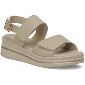Resim Polaris 325623.z 5fx Bej Kadın Dolgu Topuk Sandalet 000000000102005963 Bej 