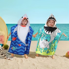 Resim 1 adet Karikatür Baskılı Mikrofiber Plaj Havlusu - Modern Tarz, Kare Şekil, Örgü Kumaş, Elde Yıkanır, Çocuklar İçin Uygun, Havuz, Su Sporları, Yoga, Spor Salonu, Sırt Çantası Seyahat 