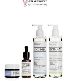 Resim Skin401 cilt yenilenmesine yardımcı ve aydınlatma etkili bakım rutini 