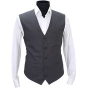 Resim Mentor Regalo Erkek Yelek V Yaka Siyah Desenli 5-50472 