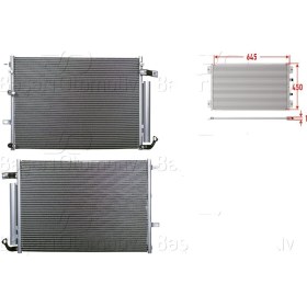 Resim Jeep Cherokee 2.0 2.2 CRD 2.4 3.2 V6 2013 Sonrası Klima Radyatörü 645X450X16 
