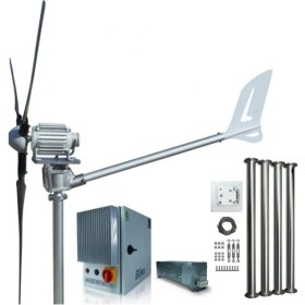 Resim IstaBreeze Ista Breeze 1500W 24V/48V Windsafe Korumalı Rüzgar Türbini + Wind Pro Şarj Kontrol Cihazı + Direk Seti 