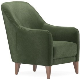 Resim Enza Home Fiore Berjer, Tay Tüyü - Koyu Yeşil 