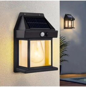 Resim Popüler Sepet Solar Rustik Ampullü Duvar Lambası - Gün Işığı 