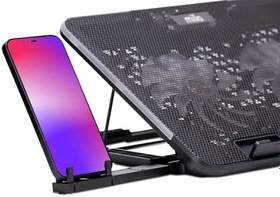 Resim Classone Mila Serisi M2 R-TYPE RGB Işıklı, 2 Büyük Fan, Telefon Standı,2 USB Notebook Soğutucu Stand 
