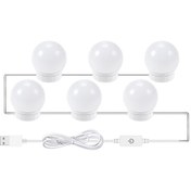 Resim Xiyyadms 3 Renk Modlu Usb Led Ayna Aydınlatma Şeritleri - Makyaj Ve Banyo Aynası Işığı 