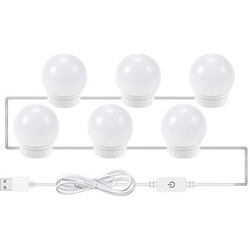 Resim Xiyyadms 3 Renk Modlu Usb Led Ayna Aydınlatma Şeritleri - Makyaj Ve Banyo Aynası Işığı 