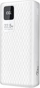 Resim Coverzone A26Q Powerbank 30.000 Mah LCD Ekran Pd 20W Hızlı Şarj Konfulon iPhone Uyumlu Tip C Şarj Güç Bankası Çıkış arayüzü USB C - Beyaz Renk 