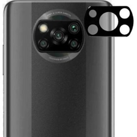 Resim Microcase Xiaomi Poco X3 Pro Kamera Lens Koruma Halkası - Kapalı Tasarım Siyah 