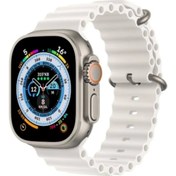 Resim Wolves T800 Ultra Smart Watch Gümüş Kasa 45mm 1,99 Inch Iki Kordonlu 