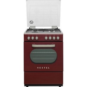 Resim Vestel Sf 8400 Retro Bordo Solo Fırın 