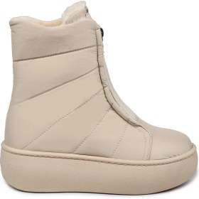 Resim Jump 60122 Suya Dayanıklı Kaydırmaz Taban Bej Kadın Kar Botu 