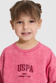 Resim U.S. Polo Assn. Kız Çocuk Fuşya Pijama Takım 50326616-VR023 
