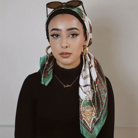 Resim 1 adet 90*90 cm büyük mendil, Kadınlar için klima odası sıcak eşarp, yeni tarz baskılı kare eşarp, trend renkli başörtüsü, açık hava kum şalı, haki rengi, lacivert kırmızı, dört mevsim ince eşarp 