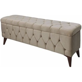 Resim Vavonni Sandıklı Puf A+ Kalite Kapitoneli Ayakucu 140 Cm 