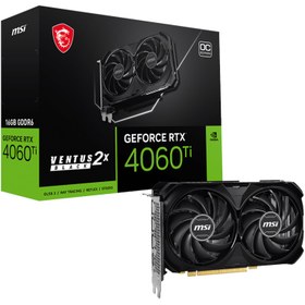 Resim MSI GeForce RTX 4060 Ti Ventus 2X BLACK 16G OC 16GB GDDR6 128 Bit DLSS 3 Ekran Kartı 