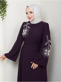 Resim KMKkombin İNCİ DESENLİ KADIN FERACE 