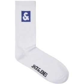 Resim Jack & Jones Jacli Logo Tennis Sock Erkek Çorap-26488 - Mavi 