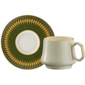 Resim Sandro Moreno 1453 Farfar Geometrik Line Gold 12 Parça Kahve Fincan Takımı 90 ml 153AR210141 
