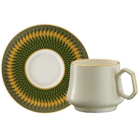 Resim Sandro Moreno 1453 Farfar Geometrik Line Gold 12 Parça Kahve Fincan Takımı 90 ml 153AR210141 