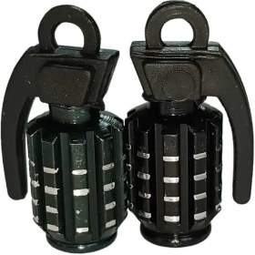 Resim El Bombası Sibop Kapağı Siyah 2'li Set-Otomobil-Motosiklet-Bisiklet Uyumlu 