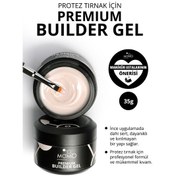 Resim Momo Professional Premium Builder Gel, Protez Tırnak Jeli No.03, Açık Bej, 35 gr 