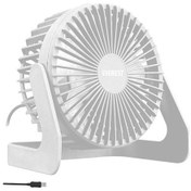 Resim Efn-505 360 Derece Dönüş Taşınabilir Mini Masaüstü Beyaz Usb Fan 