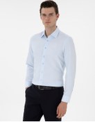 Resim Pierre Cardin Erkek Açık Mavi Gömlek Desenli 50303375-vr003 Açik Mavi 