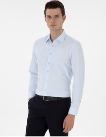 Resim Pierre Cardin Erkek Açık Mavi Gömlek Desenli 50303375-vr003 Açik Mavi 