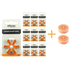 Resim Oticon 13 Numara Işitme Cihazı Pili (10 Paket X 6= 60 Adet) + Hediye Nem Alıcı Tablet, Yesmed 