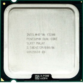Resim Intel Pentium E5200 Çift Çekirdekli 2.50 Ghz 800 Mhz 2 MB LGA775 CPU İşlemci 