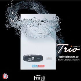 Resim Ferroli Bluehelix 24 Kw Yoğuşmali Kombi (BACA DAHİL) 5 Yil Garanti 