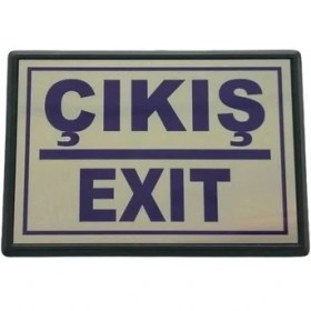 Resim Bucuks Mey Ithalat® Cemax Yönlendirme Büyük Çıkış (Exit) 13X8,5 cm 