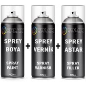 Resim REPLAX Renault 12 Sedefli Kırmızı Kod 783 Sprey Rötuş Boyası+vernik+astar 