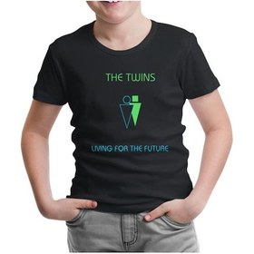 Resim Lord Tshirt The Twins - Living For The Future Siyah Çocuk Tshirt 