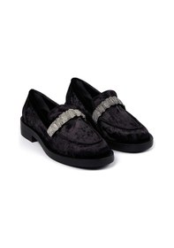 Resim Bestello Taşlı Termoplastik Loafer 281-9038 Kadın Ayakkabı Siyah 