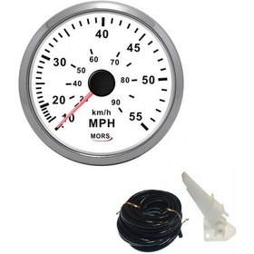 Resim Tekne Sürat Göstergesi. 55 Mph. Beyaz. Mors Marka 